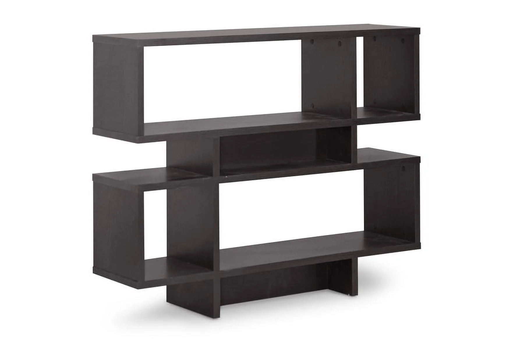 Baxton Studio Cassidy 4-level Bookshelf in Espresso