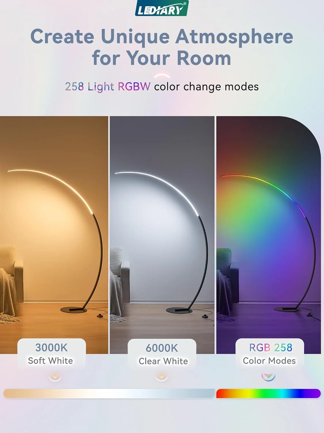 GOURE Arc Floor Lamp 65