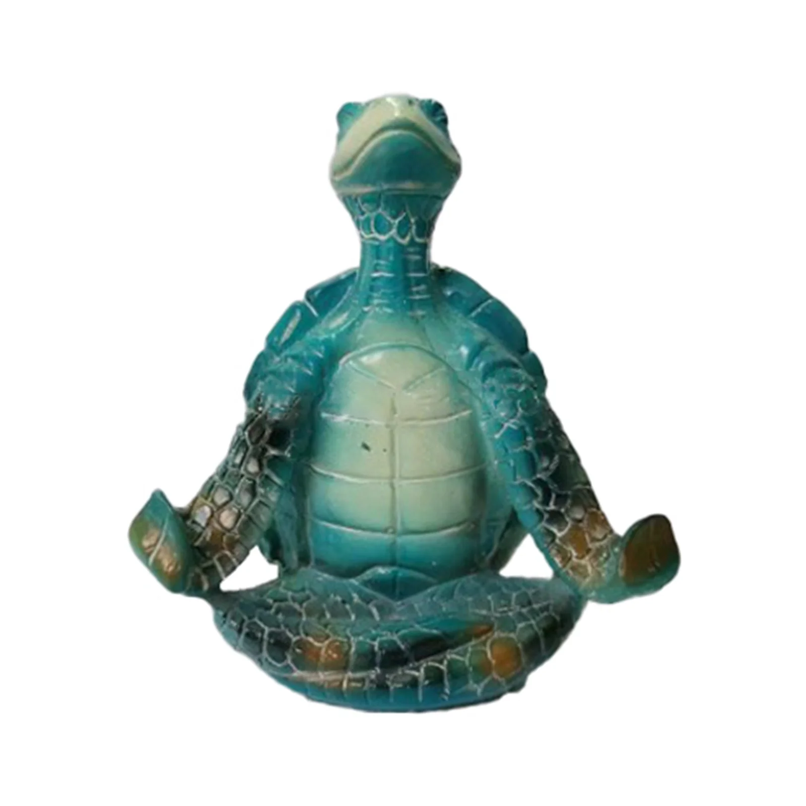Pan Ornament Sea Turtle Meditation Yoga Decor Sea Turtle Meditating Coastal Beach Decorations Zen Yoga Resin Sea Turtle Statue For Home Office Decorations