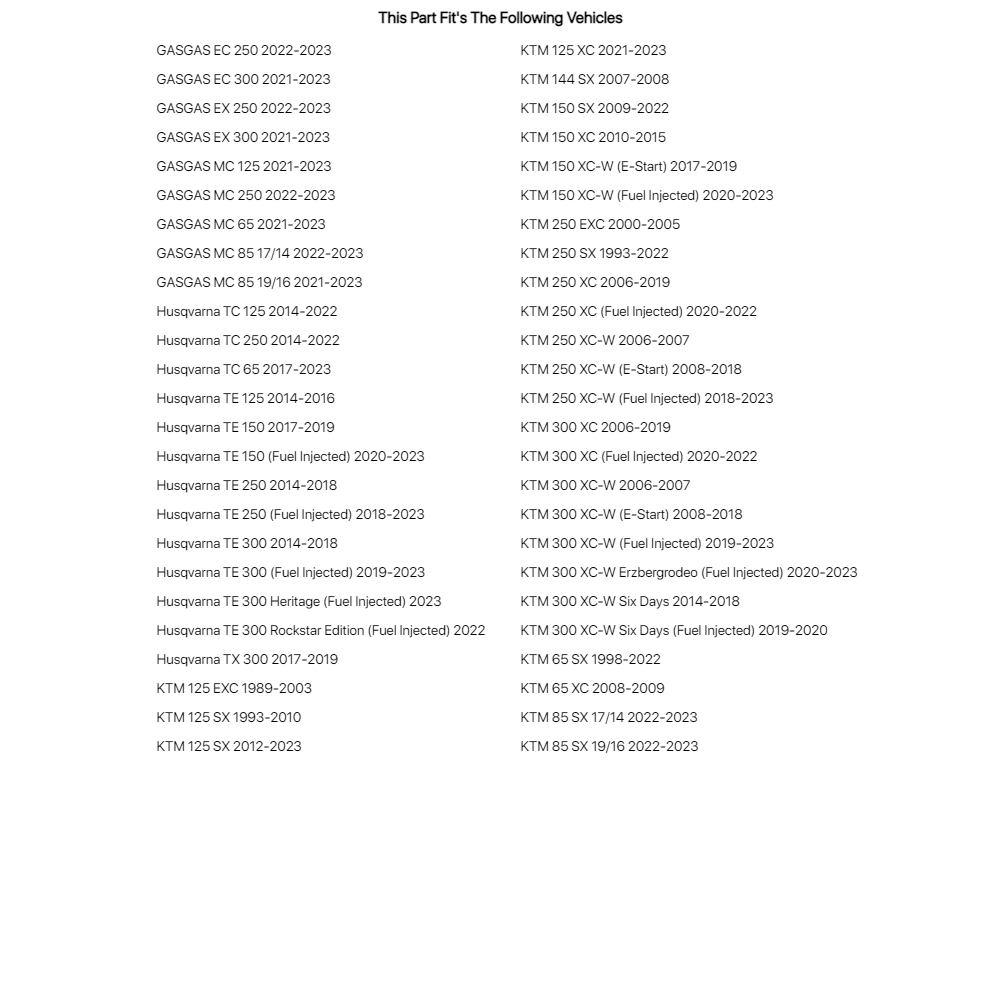 Tusk 2-Stroke Transmission Oil Change Kit Bel-Ray EXP Synthetic Blend 10W-40 For HUSQVARNA TC 250 (Fuel Injected) 2023-2024