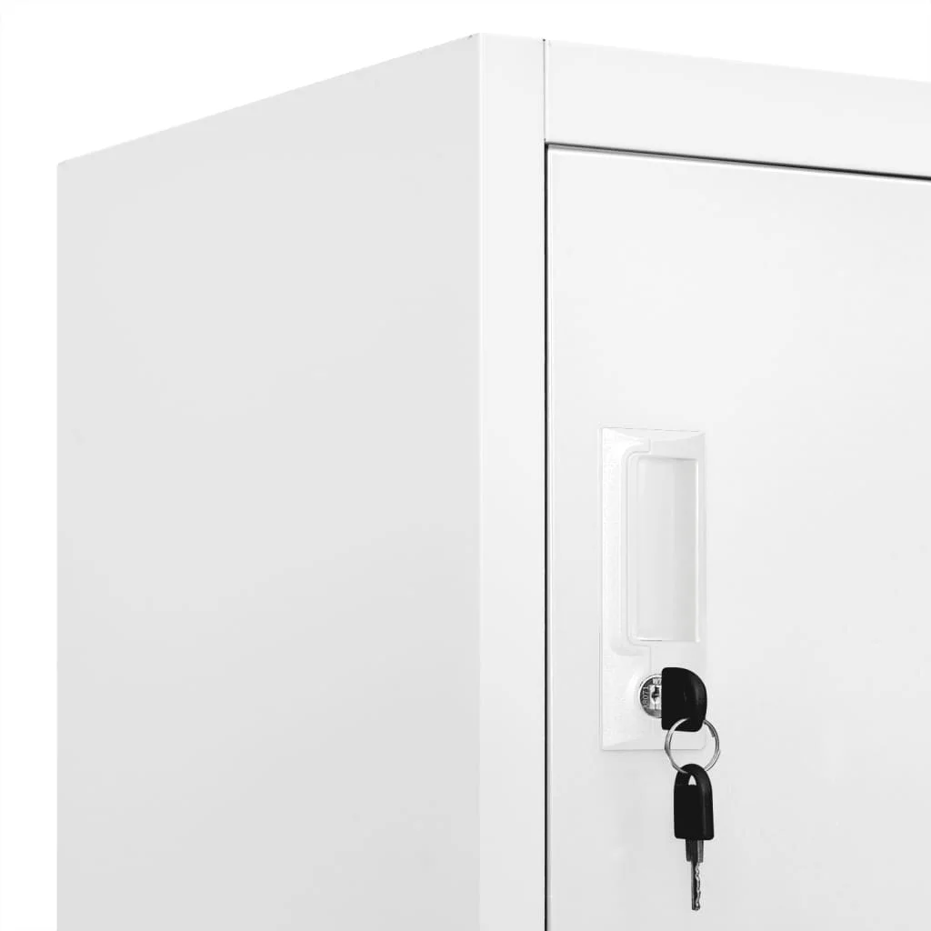 Locker Cabinet Light Gray 35.4