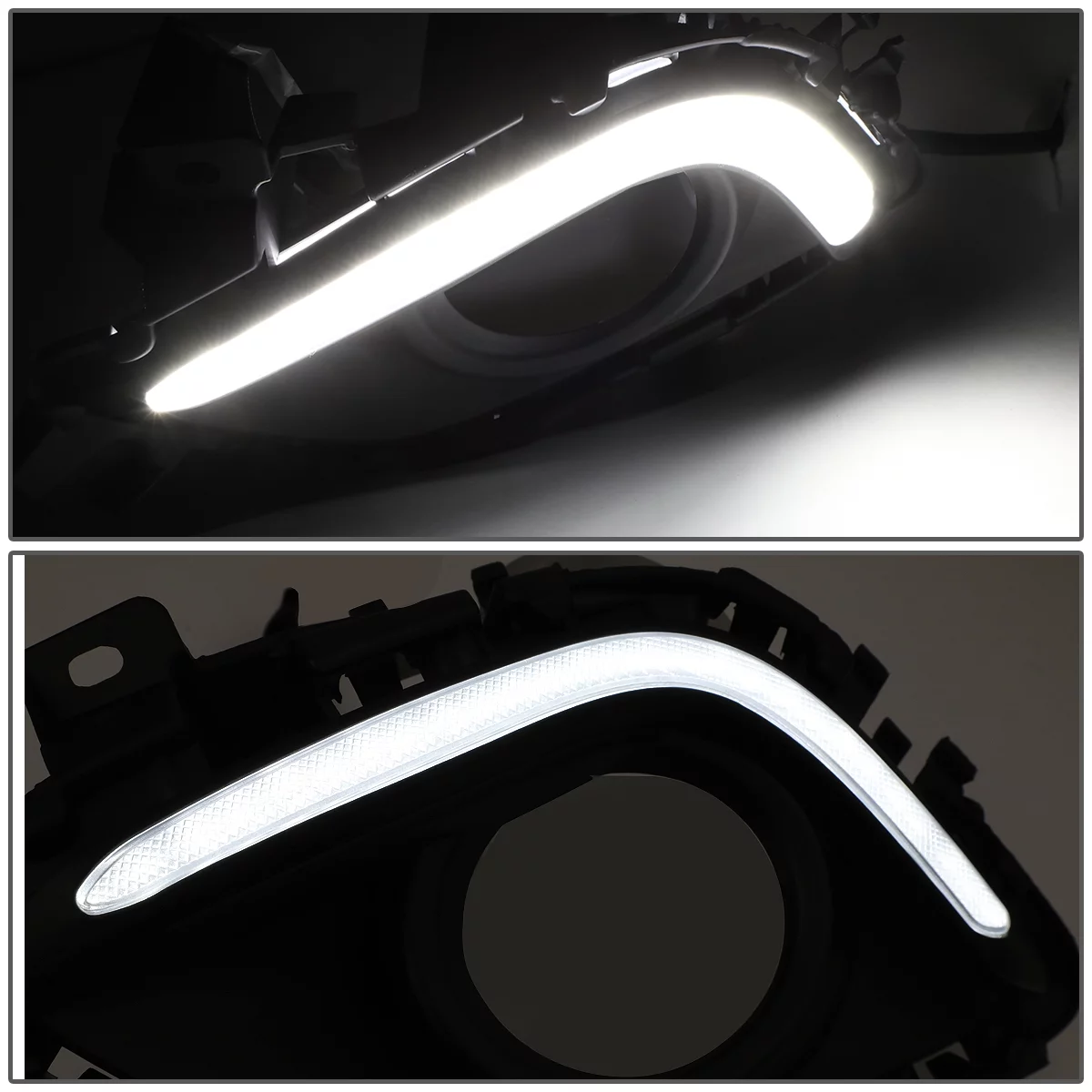 DNA Motoring FL-ZTL-228-CH For 2014 to 2016 Mazda 6 Front Bumper Driving LED DRL Fog Light Lamp Clear Lens 15