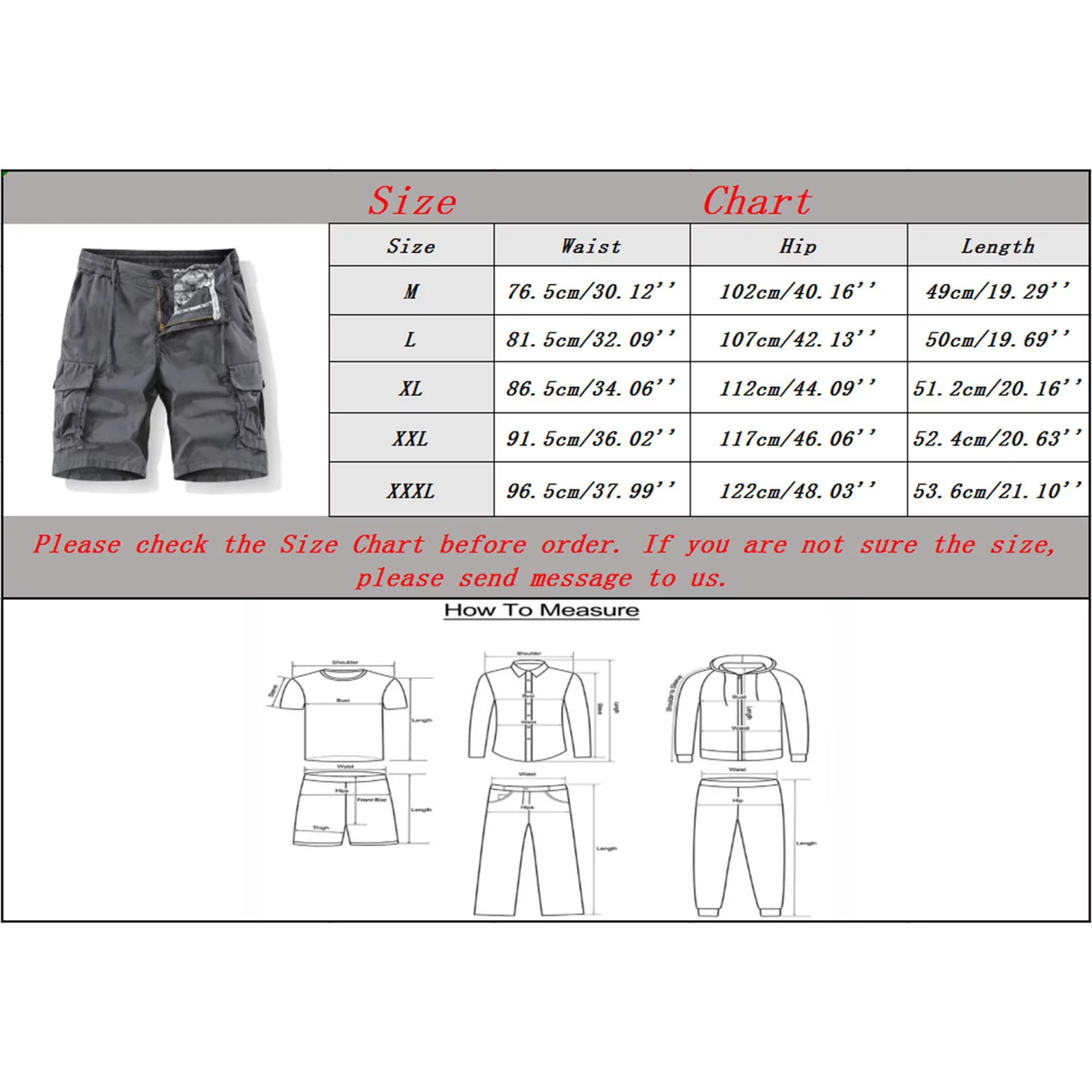 SZXZYGS Cargo Joggers Men Mens Relaxed Fit Rip Stop Camo Cargo Short with Pockets Shorts Elastic Waist Home 2024 Summer and Spring