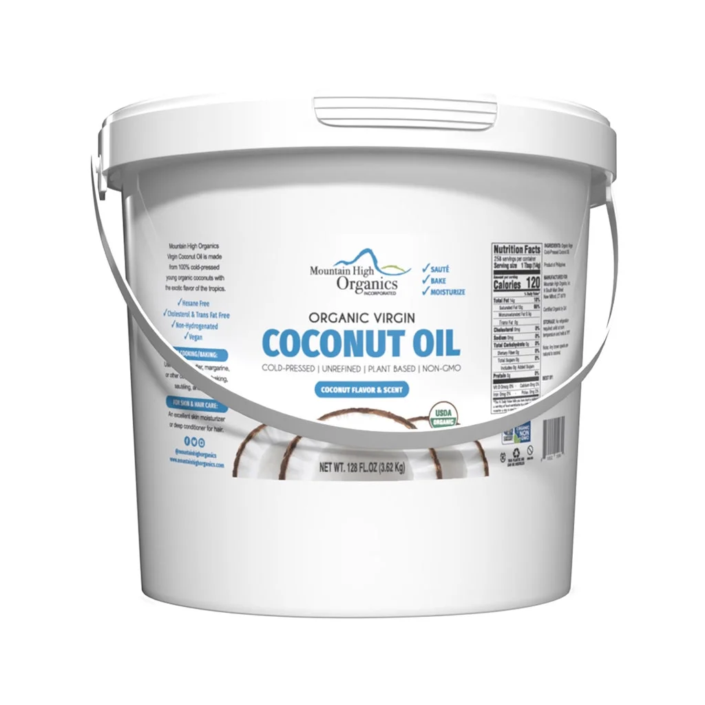 Mountain High Organics Certified Organic Virgin Coconut Oil 1/128oz