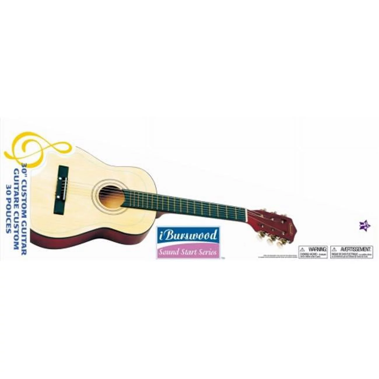 Ready Ace  30 in. Student Guitar - Natural - No Size