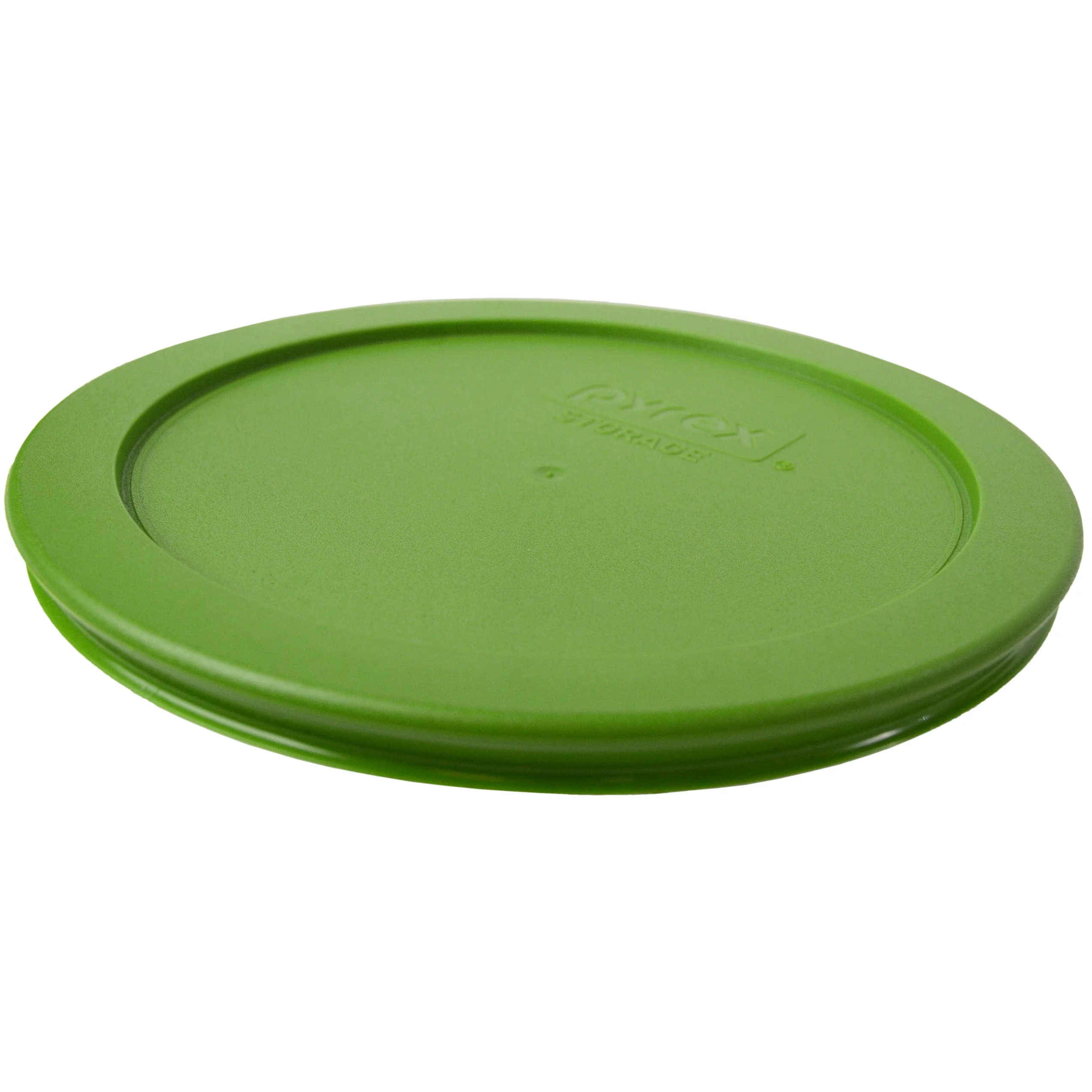 Pyrex 7201 4-Cup Round Glass Food Storage Bowl and 7201-PC Lawn Green Plastic Lid (4-Pack)