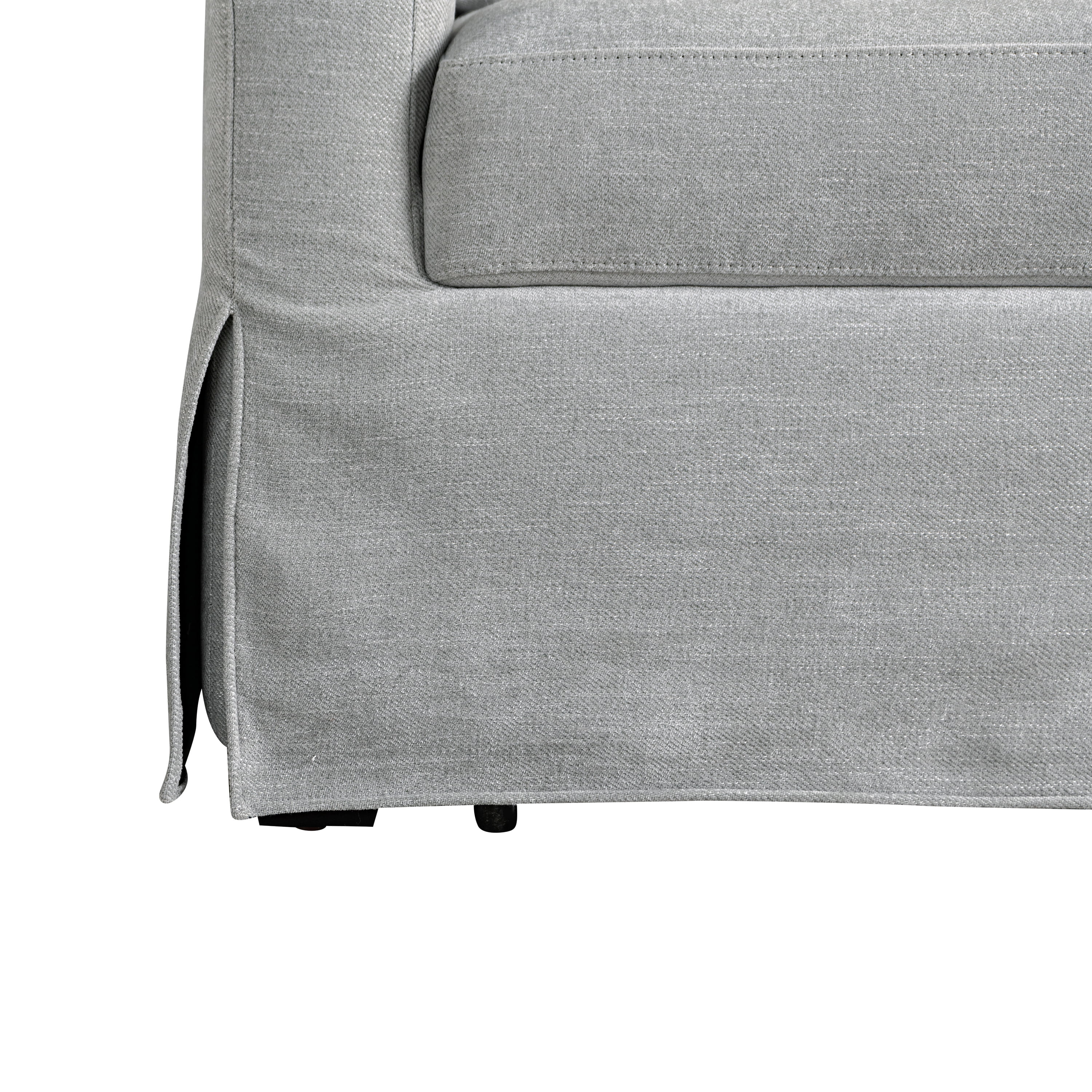 Serta Myers Modern Convertible Sofa, Light Gray Fabric