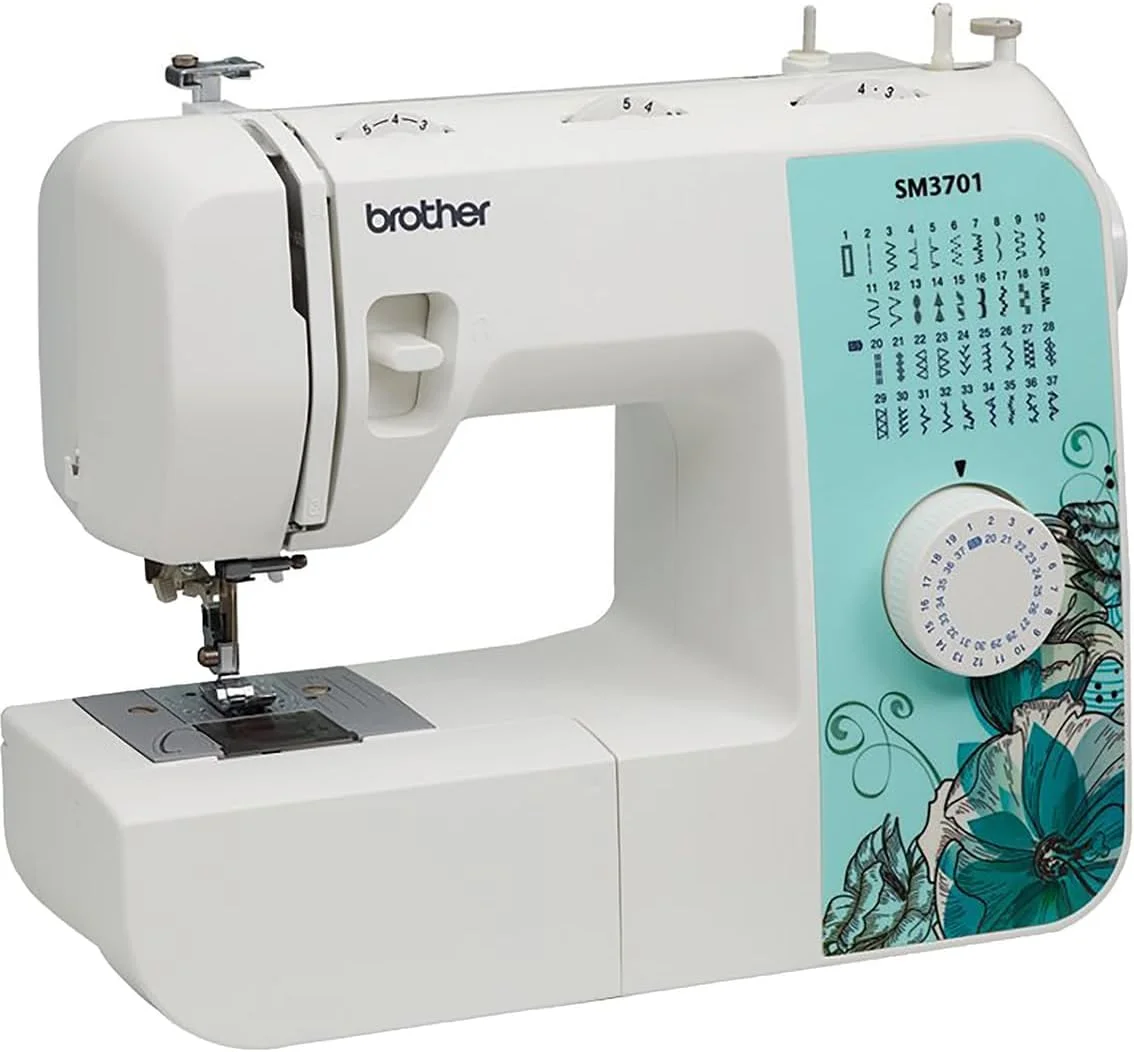 Brother SM3701 37-Stitch Free Arm Sewing Machine and 6-Piece Premium Sewing Thread Pack