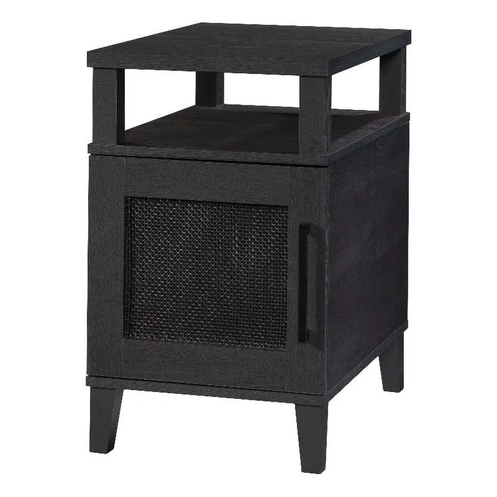 Pemberly Row Engineered Wood Recliner Table in Raven Oak Finish