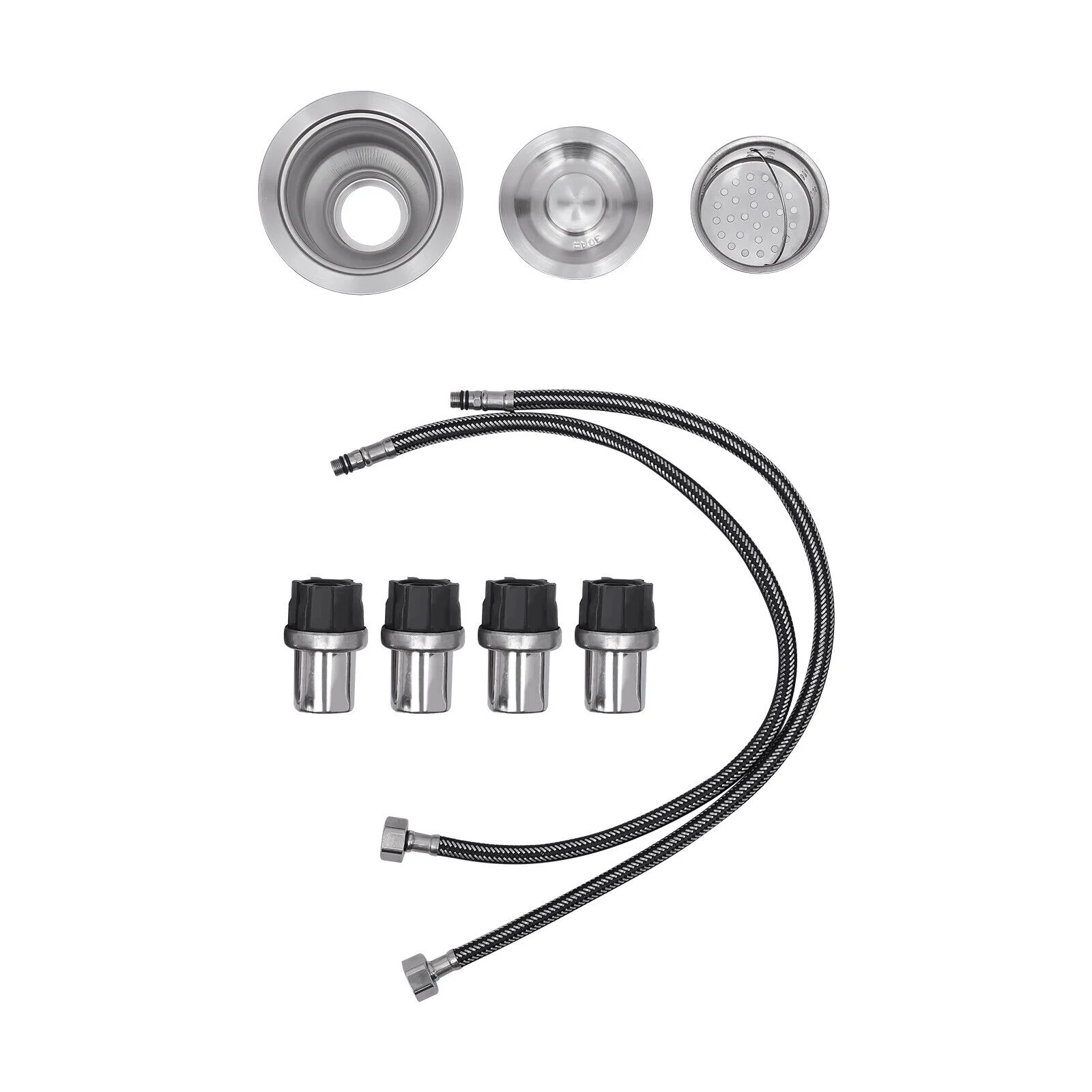 Miumaeov Stainless Steel Commercial Sink with Single Compartment Free Standing Kitchen Prep & Utility Sink With Faucet