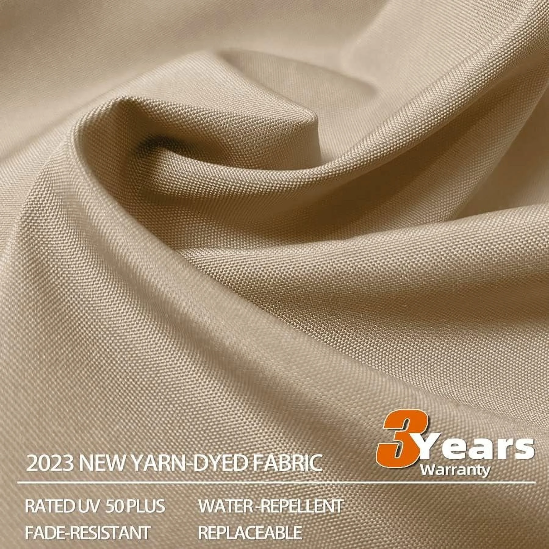 PURPLE LEAF  11 ft Double Top LED Square Patio Cantilever Umbrella Navy Blue