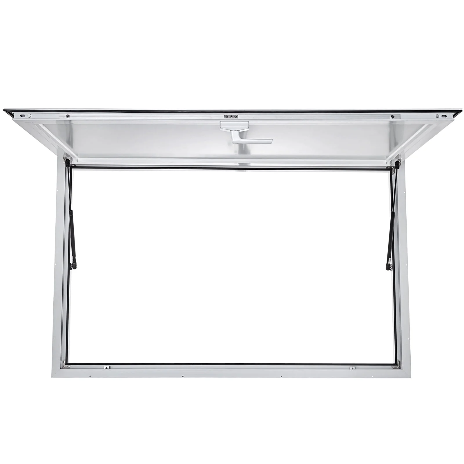SKYSHALO Concession Stand Window 48 x 36 Inch with Dual Point Fork Lock Handle Concession Stand Service Window with Awning Door Up to 85 Degrees Food Truck Concession Stand Sun Door