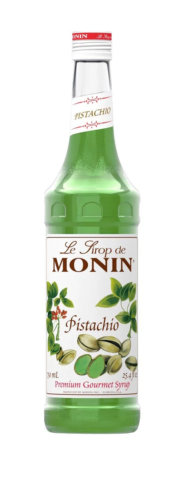Monin 750 ml Glass Bottle Pistachio