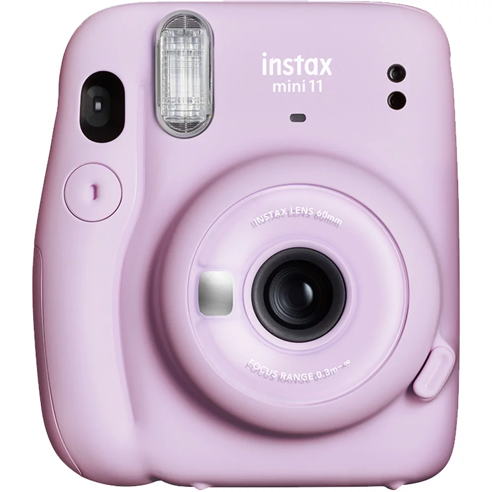 Fujifilm Instax Mini 11 Instant Camera - Lilac Purple (16654803) + 3 Packs Fujifilm Instax Mini Twin Pack Instant Film (16437396) + Batteries + Case + Cloth