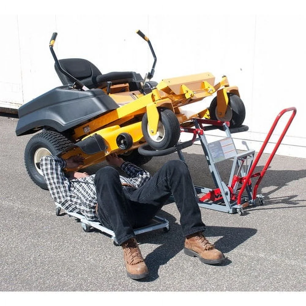 Pro-Lift T-5350B Red/Grey Lawn Mower Lift, 350 lb. Load Capacity