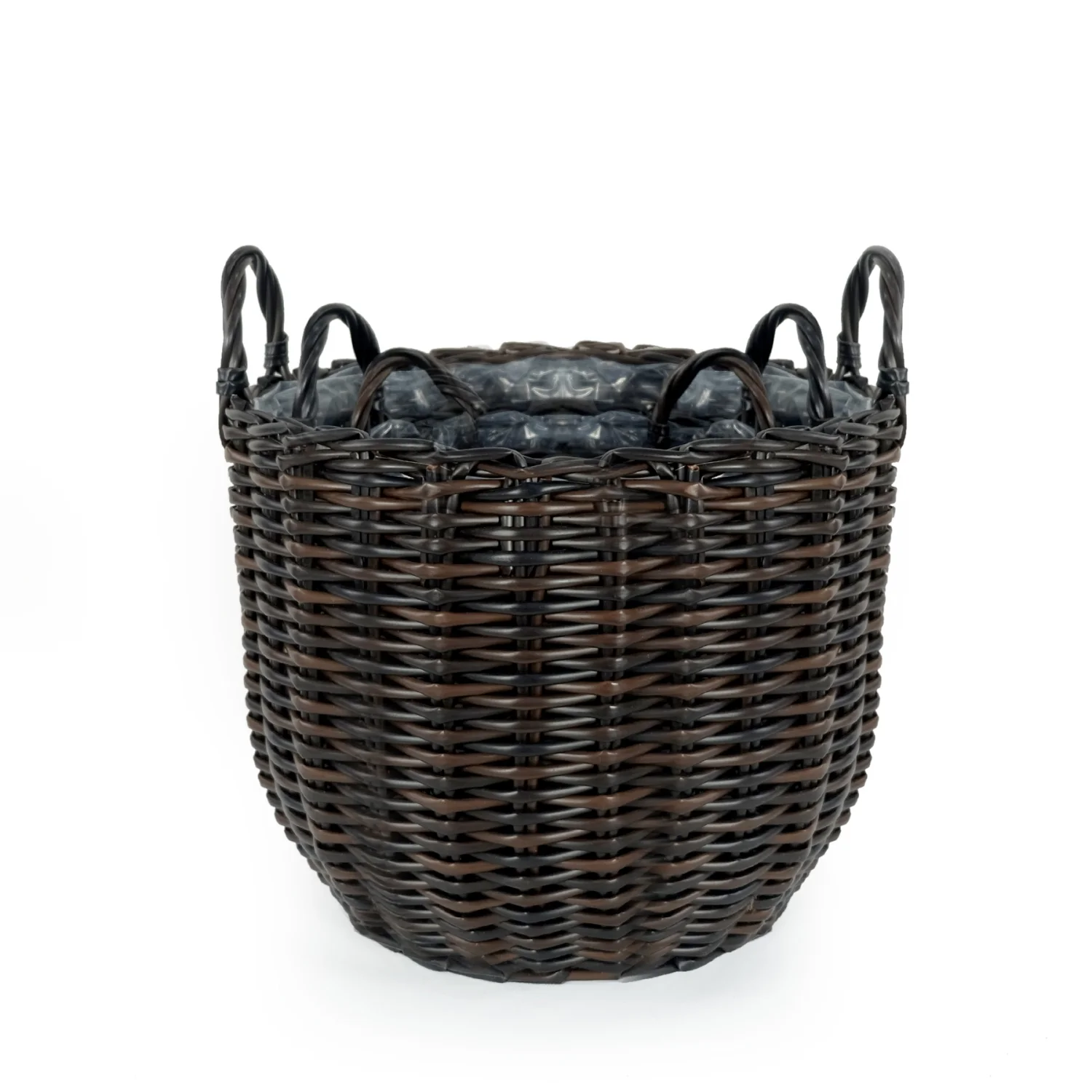 DremFaryoyo 3-Pack Wicker Multi-purposes Basket with Handle - Planter Basket - Natural