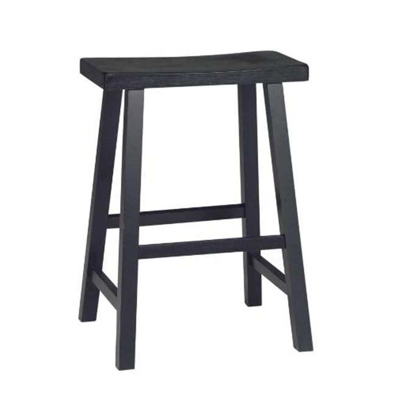 Intenational Concepts 1S37-682 Saddle Seat Stool - 24 in.  Black