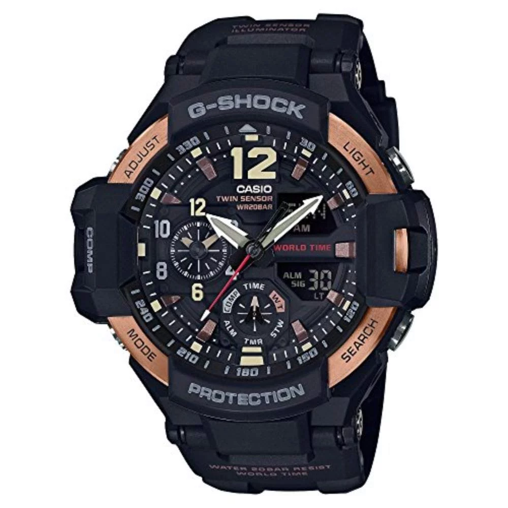 Casio G-Shock Master Of G Black Dial Men's Multifunction Watch GA1100RG-1A