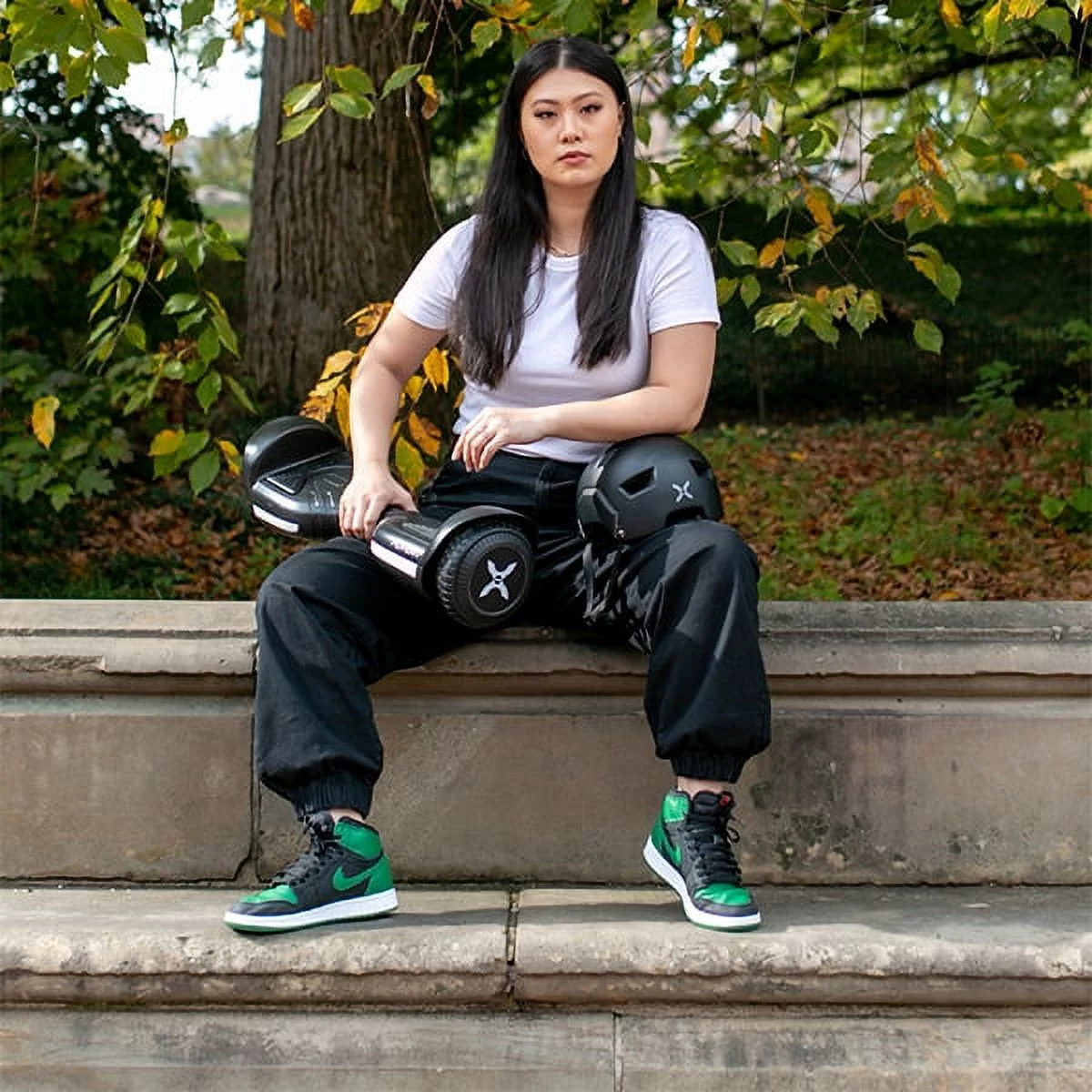 Hover-1 Rocket Hoverboard, Pink Tie Dye, LED Headlights, 7 MPH Max Speed, 160 lbs Max Weight, 3 Miles Max Distance