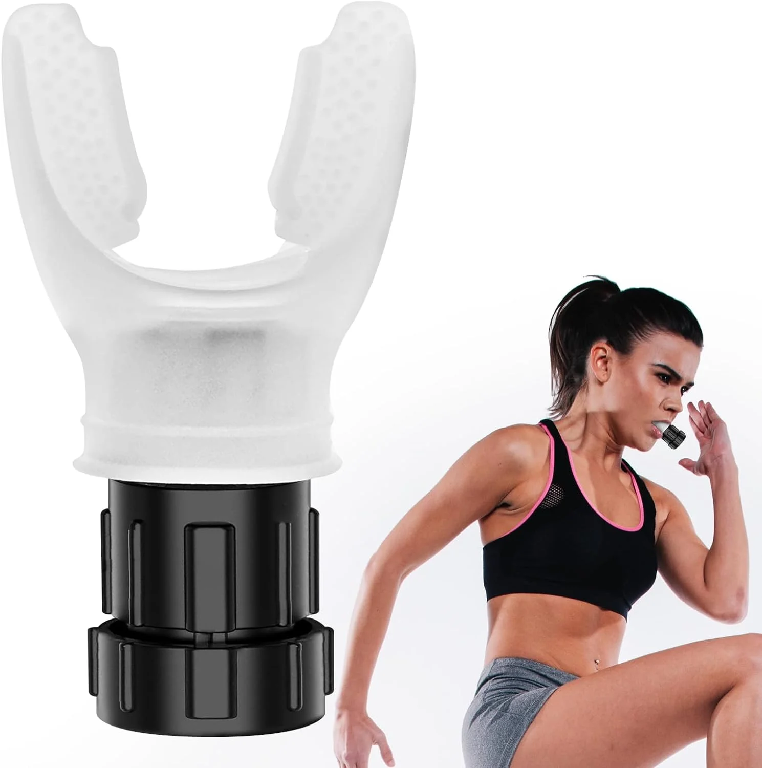 Your Respiratory Muscles Anywhere with Our Portable Lightweight Lung Exerciser - Compact Silicone Breathing Exercise Device for Adults