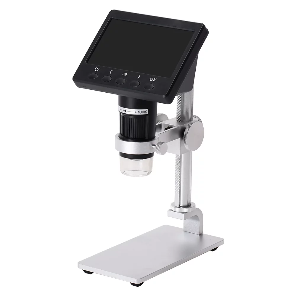 Shinysix 4.3 Inch Digital Microscope with 1000X Magnification for Jewelry Identification and Mobile Phone Repairs