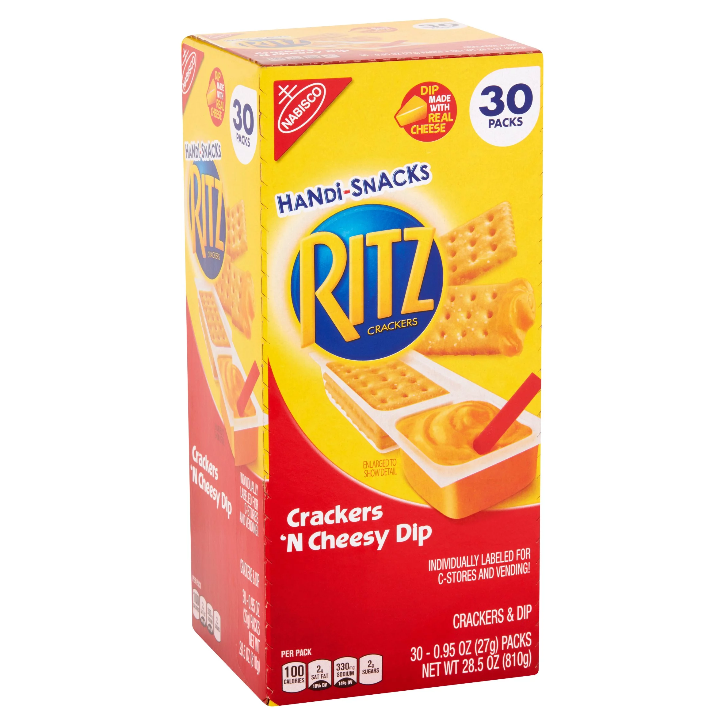 2 PACK | Ritz Crackers 'N Cheesy Dip, 30 Count