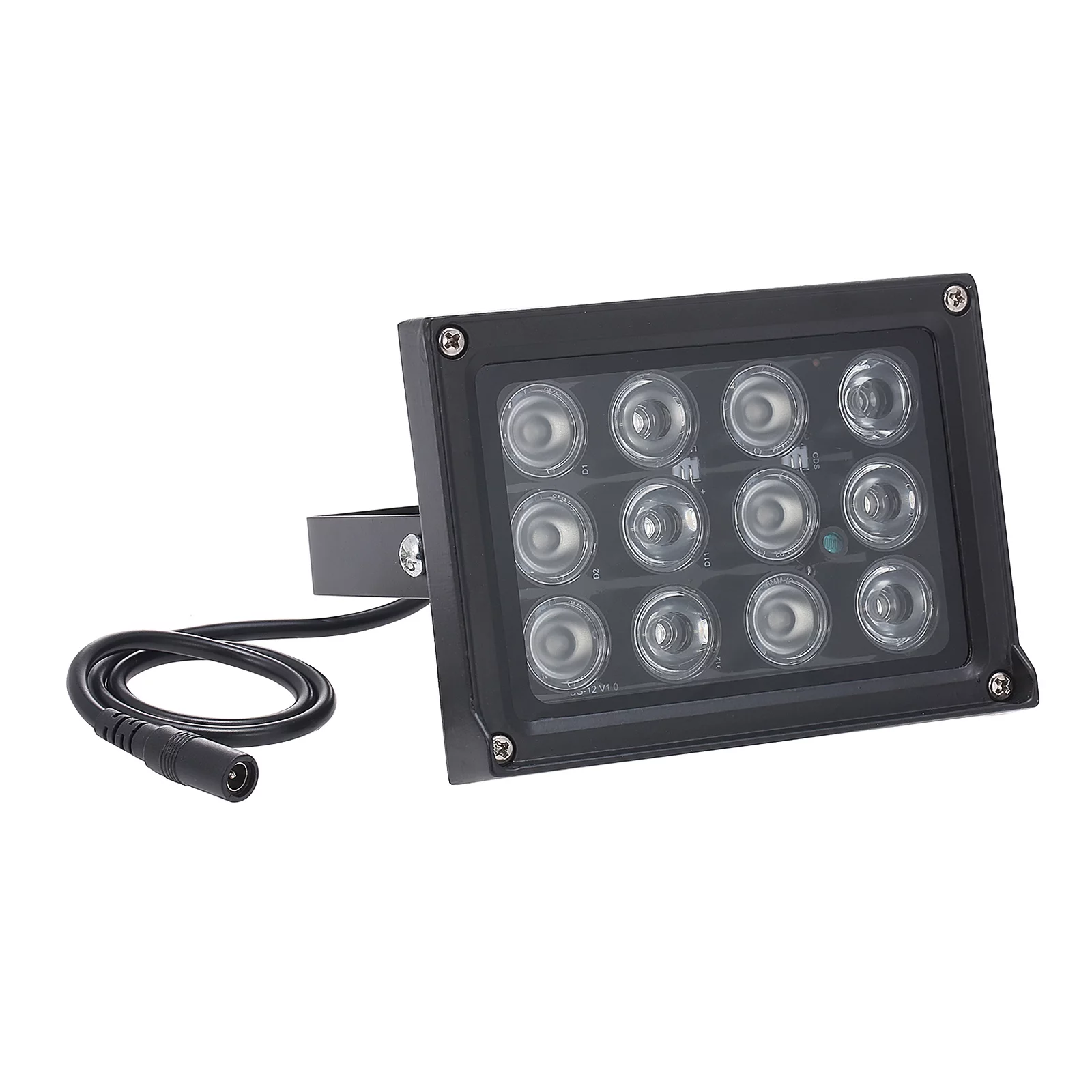 Carevas Infrared lamp,12pcs Array Ir Illuminator Vision Wide CctvCamera WideWaterproof Illuminator 12pcs Array Ir Leds IrWaterproof Cctv Ir L-eds Ir Simbae