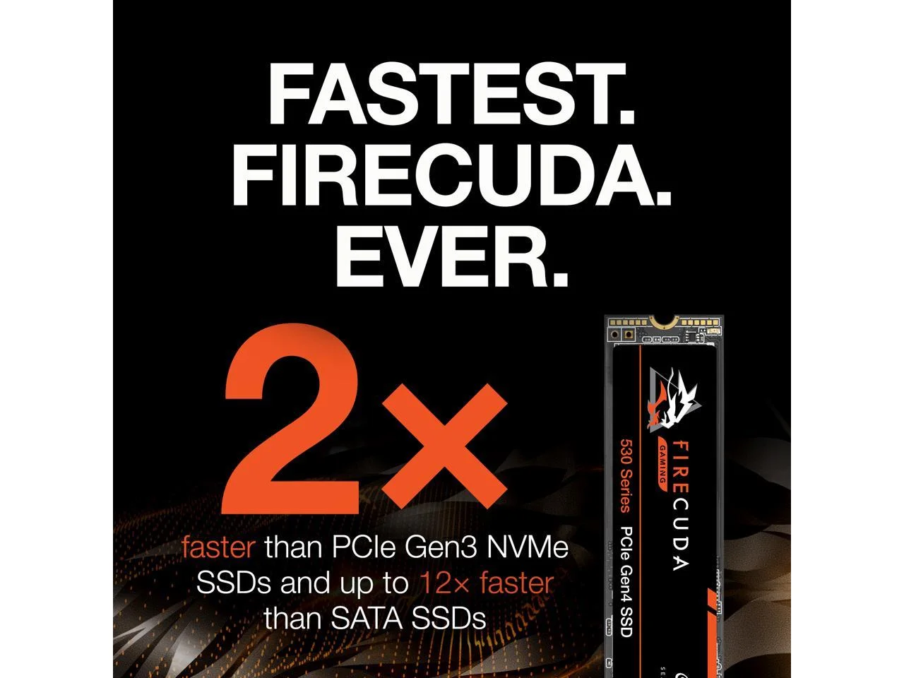 Seagate FireCuda 530 M.2 2280 2TB PCIe Gen4 x4 NVMe 1.4 3D TLC Internal Solid State Drive (SSD) ZP2000GM3A013