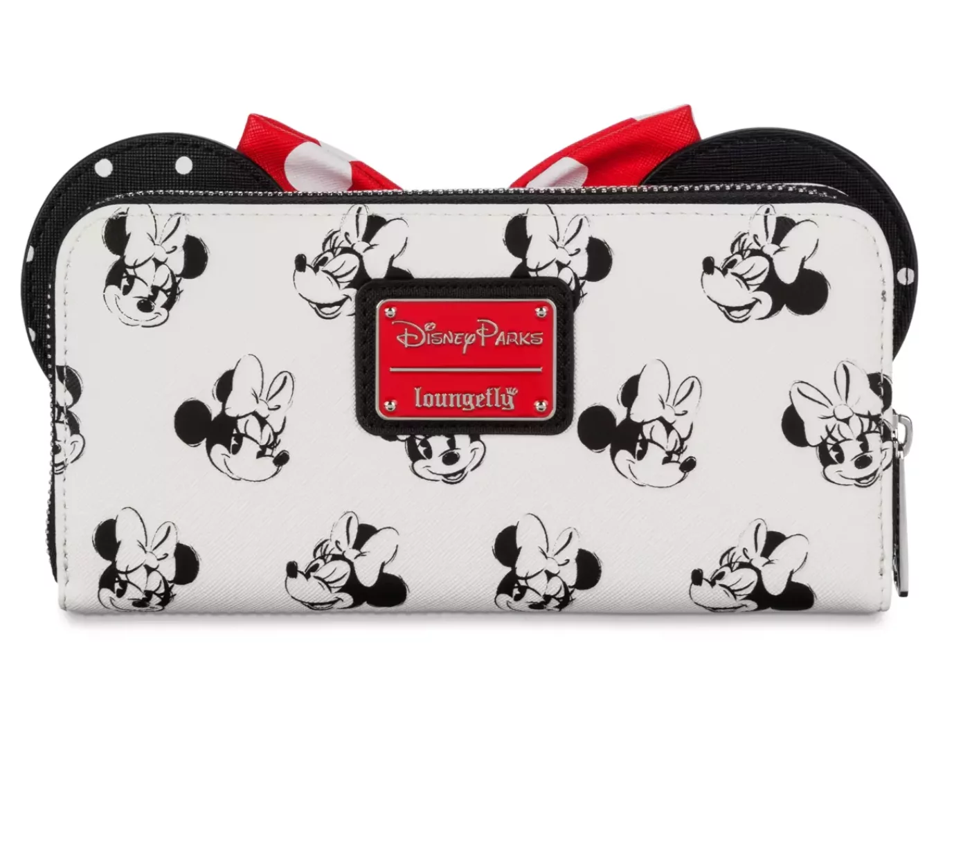 Disney Parks Minnie Black and Red Bow Polka Dot Wallet New with Tag