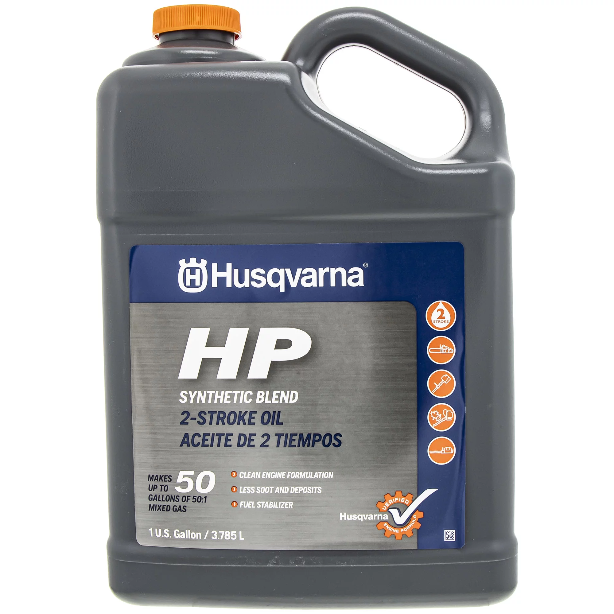 Husqvarna 1GHP 2 Gallons HP 2-Stroke Engine Oil High Performance Synthetic Blend 50:1