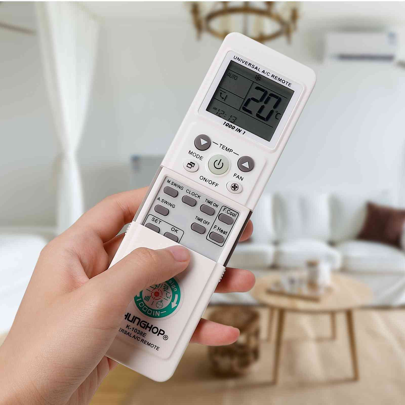 UrbanX (Upgraded) Universal Air Conditioner Remote Control Compatible with NOTRIZ AC Also Supports Most AC Brands Sold in North America, Comes with Fahrenheit/Celsius Display
