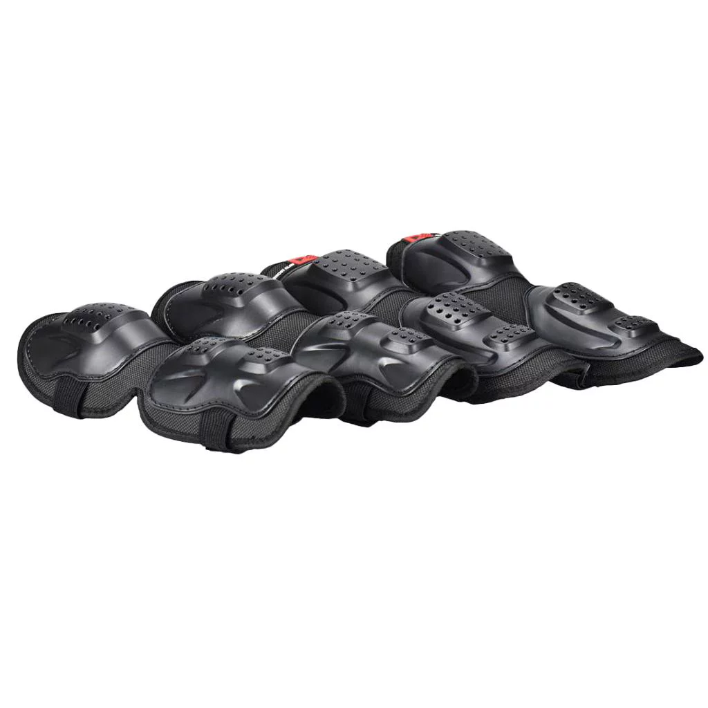 4 Pieces / Set Motocross Protective Equipment 2 Pieces Knee Pads Protection with 2 Pieces Elbow Pads