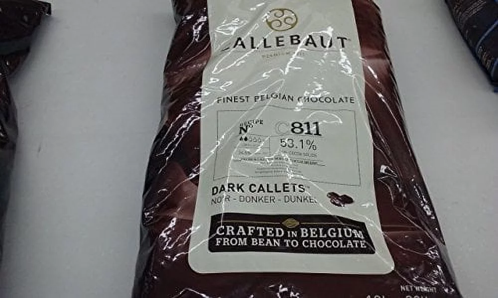 Belgian Dark Chocolate Baking Callets (Chips) - 52.3 % 1 Bag, 22 Lbs,, 22 Lb ()