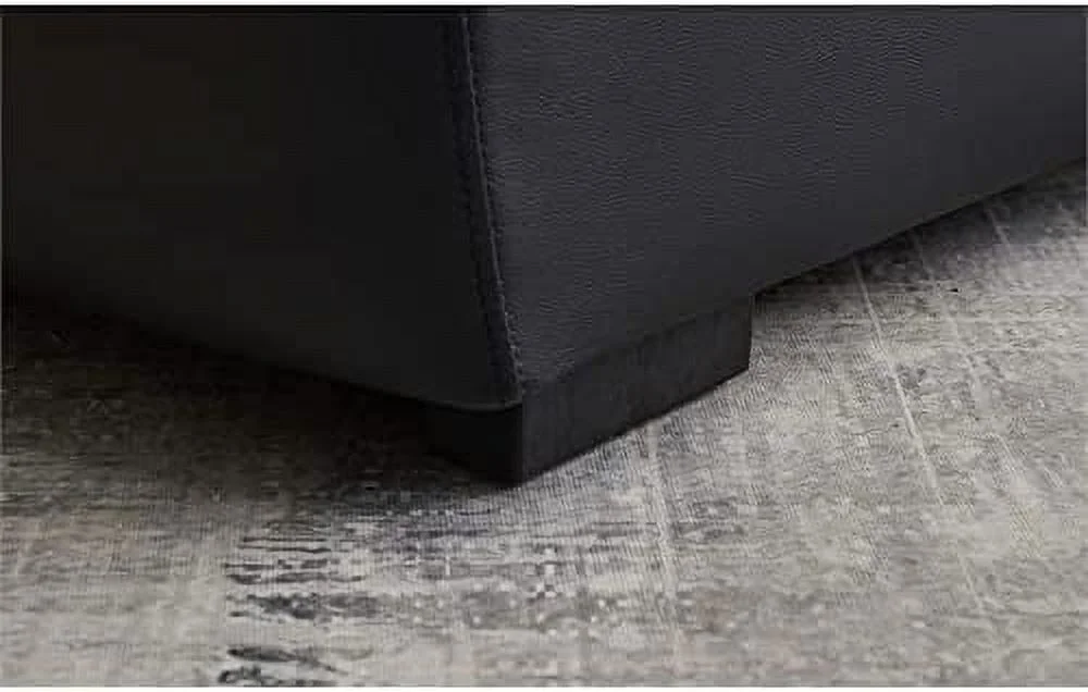 Kolar Faux Leather Yoga Chaise Lounge Chair, Relaxation, Streching, In Brown