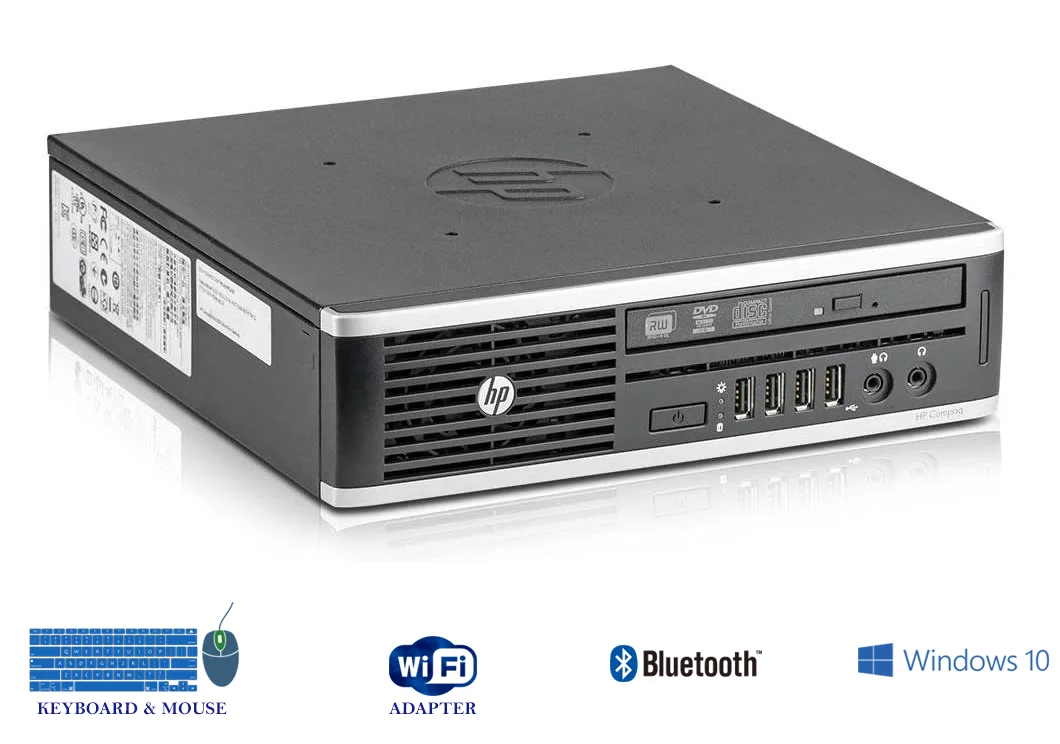 Restored Work from home Ultra Slim HP 8200 USFF Mini Desktop Computer Core i52nd 4GB Ram, 500GB HDD, 19