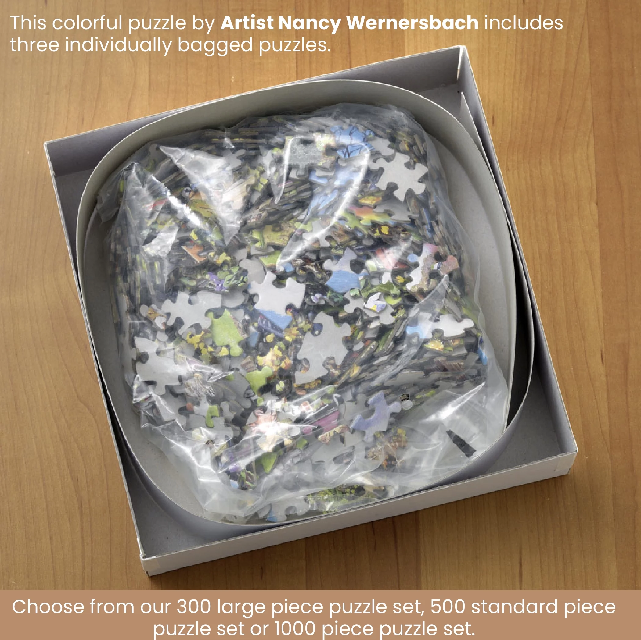 Bits and Pieces Set Of Three (3) 500 Piece Farm Animal Jigsaw Puzzles By Nancy Wernersbach 18