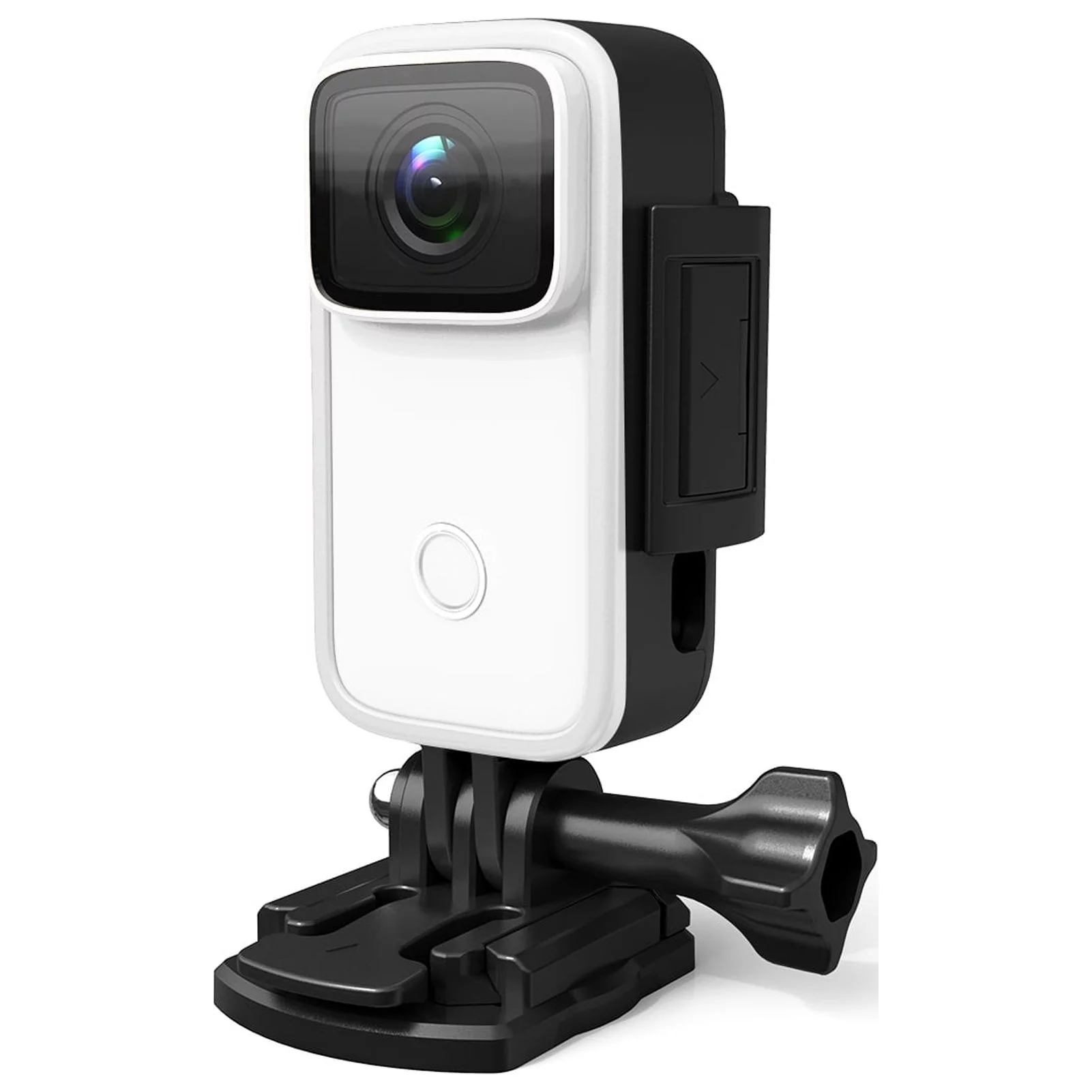 SJCAM C200 4K Mini WiFi Action Camera with 1.28 Inch IPS Screen 5M Body Waterproof 6- -Shake Supports Face Recognition Night Vision Built-in Rechargeable Battery