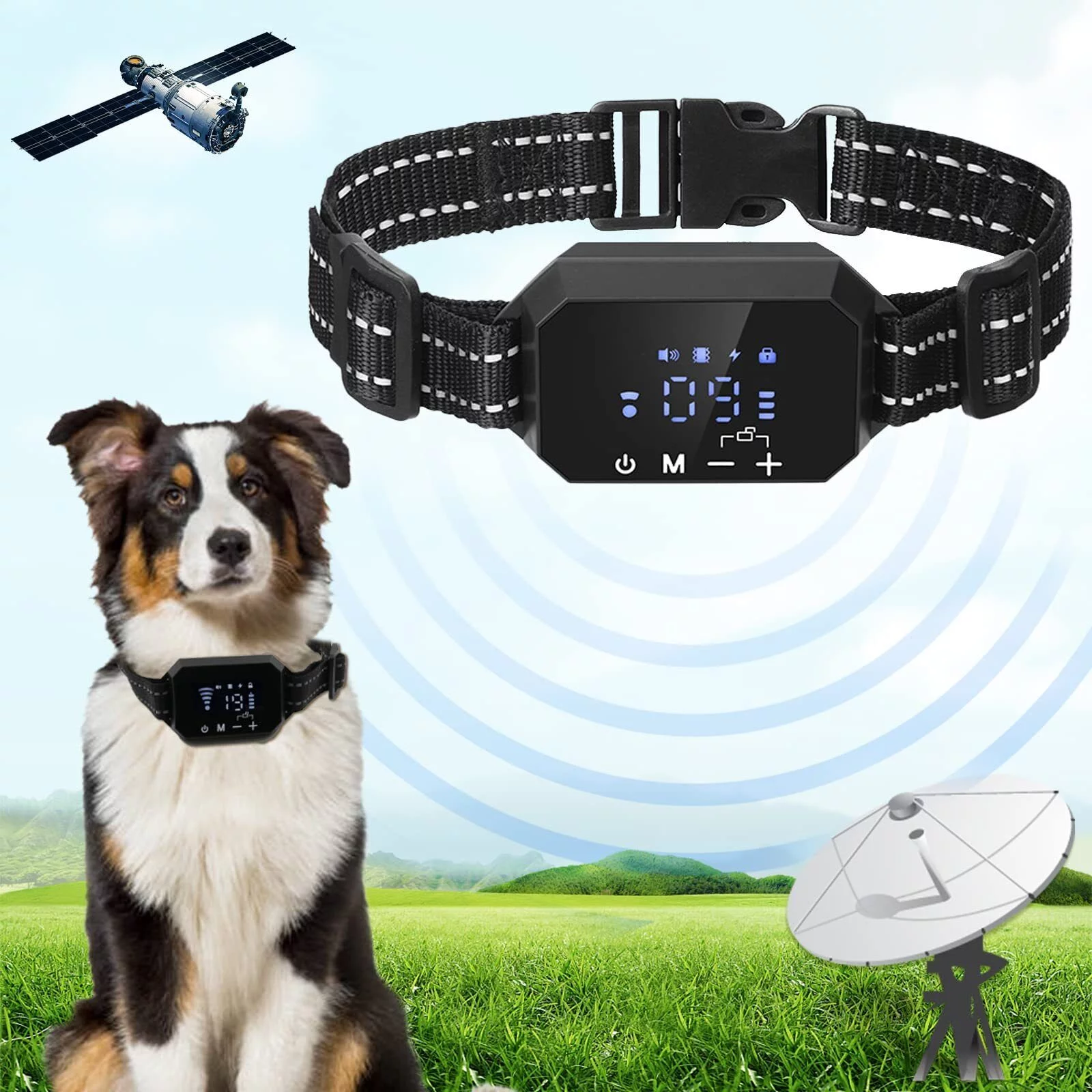 Pet Dog GPS Wireless Electric Fence Containment System Training Collar Shock
