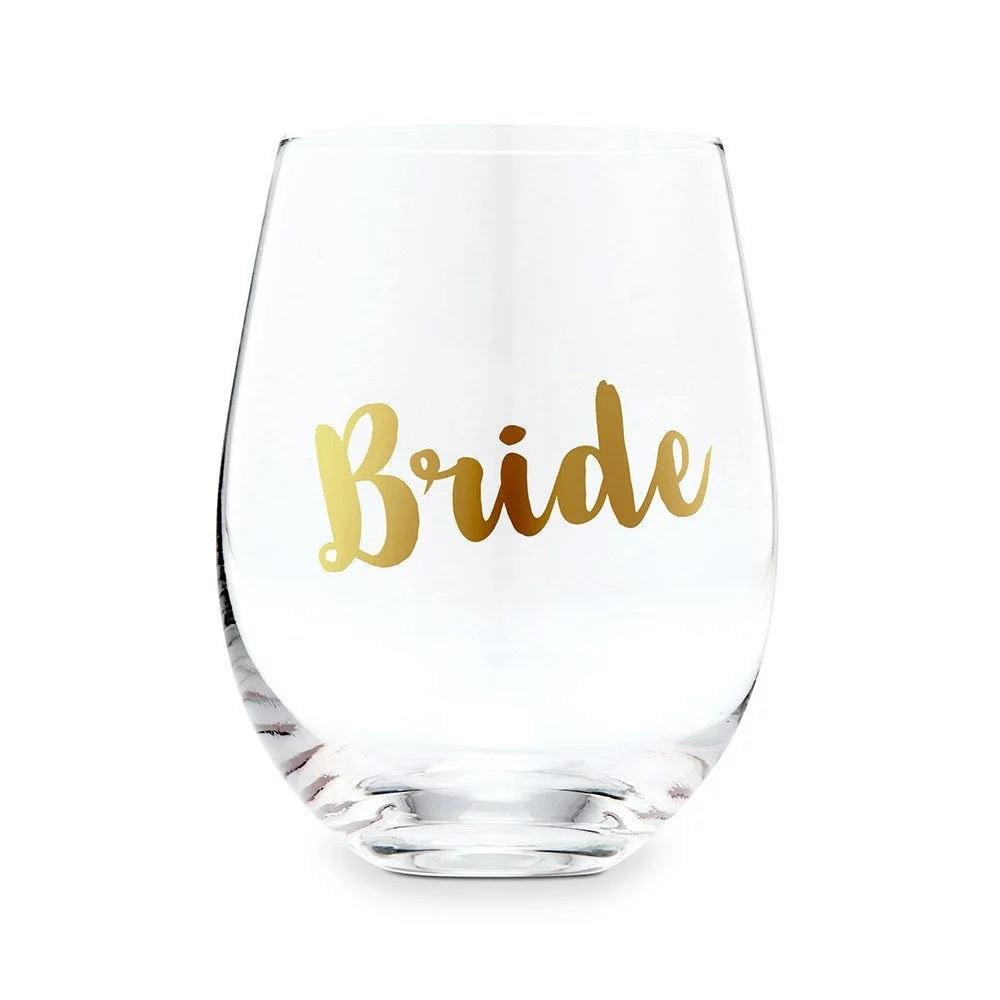 Weddingstar Stemless Toasting Wine Glass Gift For Wedding Party - Bride