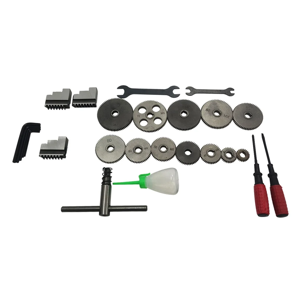 Techtongda WM210V Precision Instrument Metal Lathe Metal Bench Lathe Inch Thread Brushless Motor 8