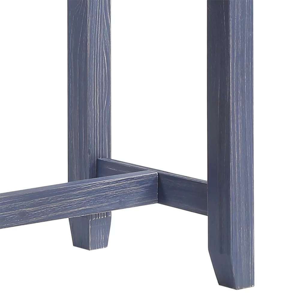 Furniture of America Rockland 4-Piece Counter Height Dining Set, Blue