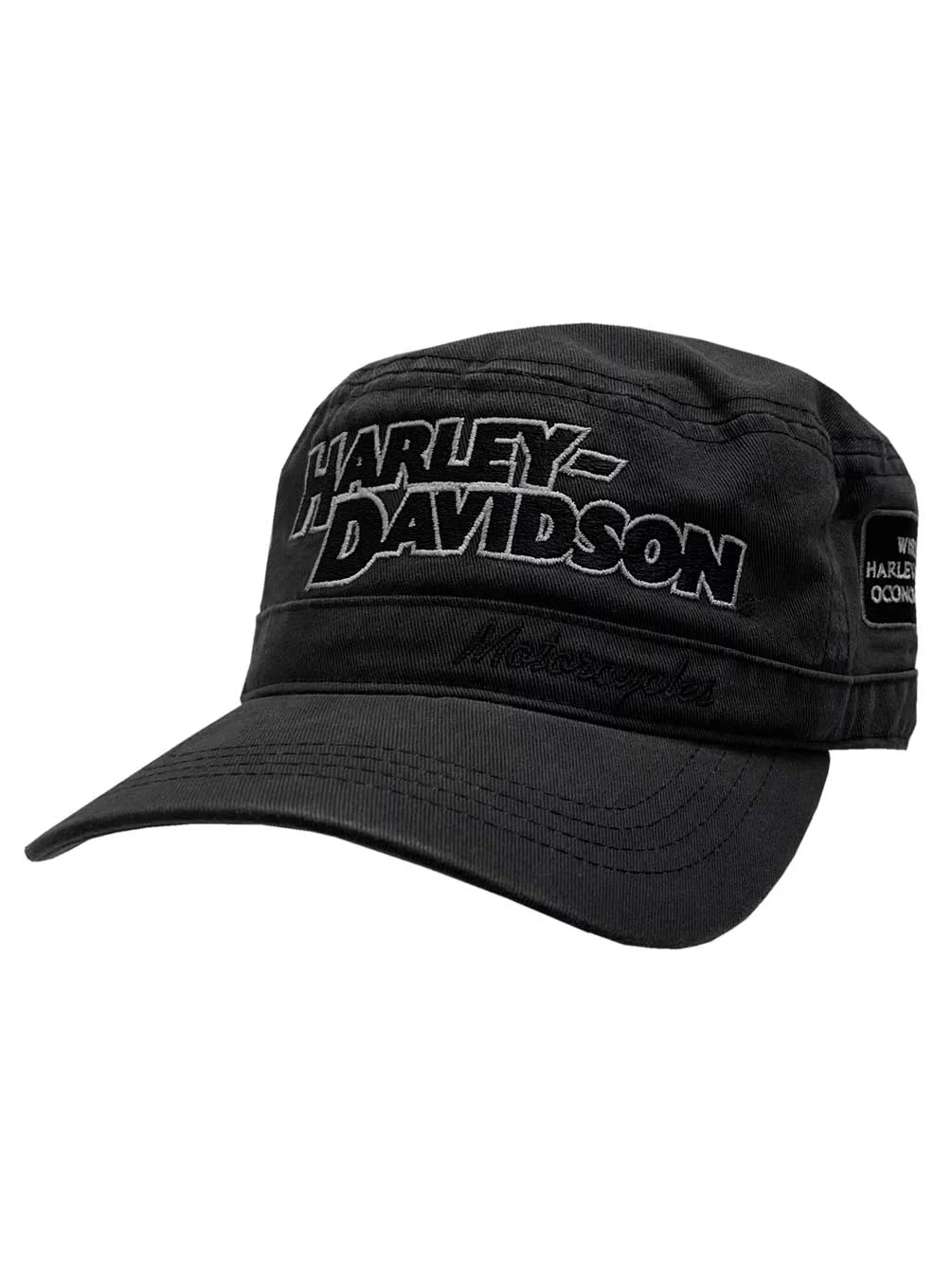 Harley-Davidson Painter's Cap, Block H-D Embroidered Script, Charcoal Gray, Harley Davidson