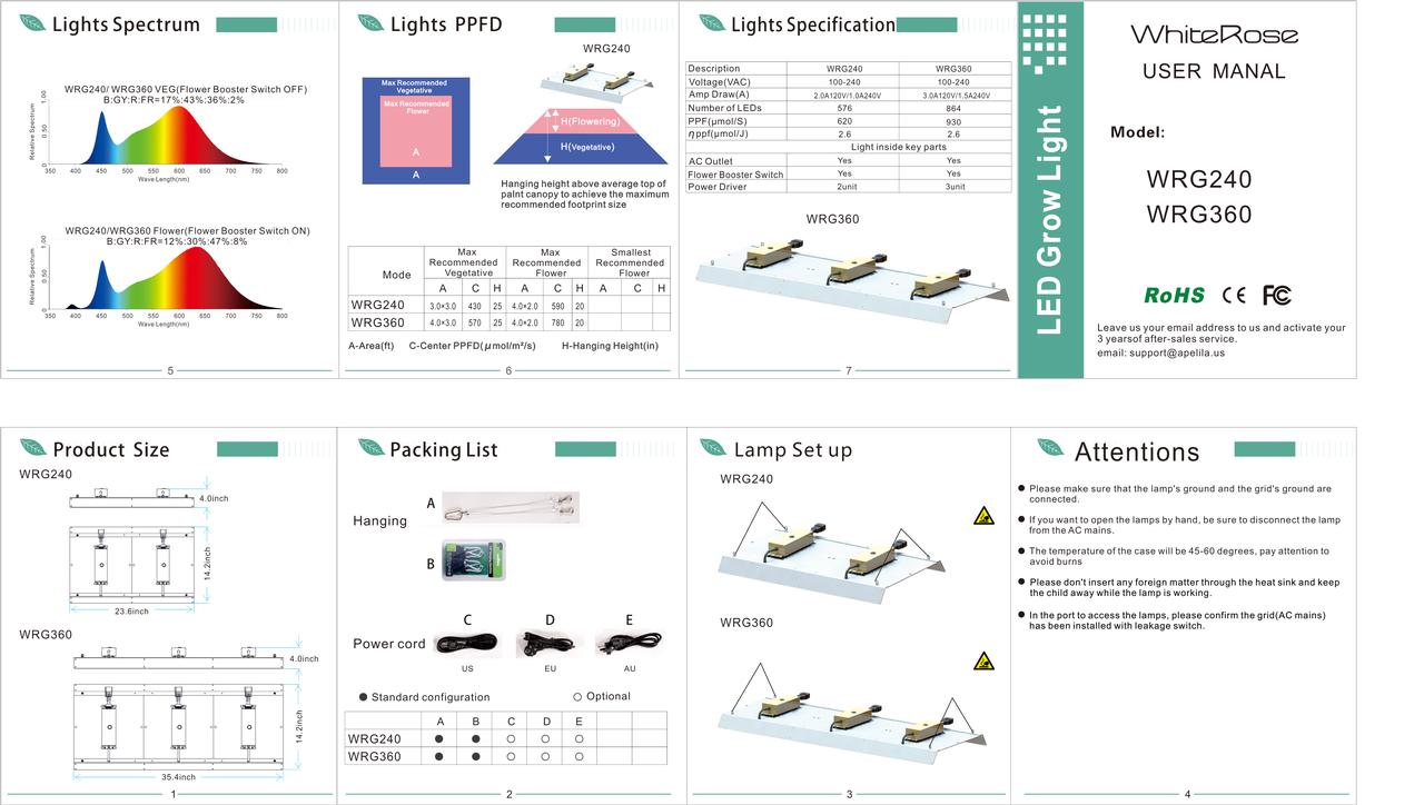4000W Full Spectrum LED Grow Light for Indoor Plants with VEG & Bloom Dual Switch