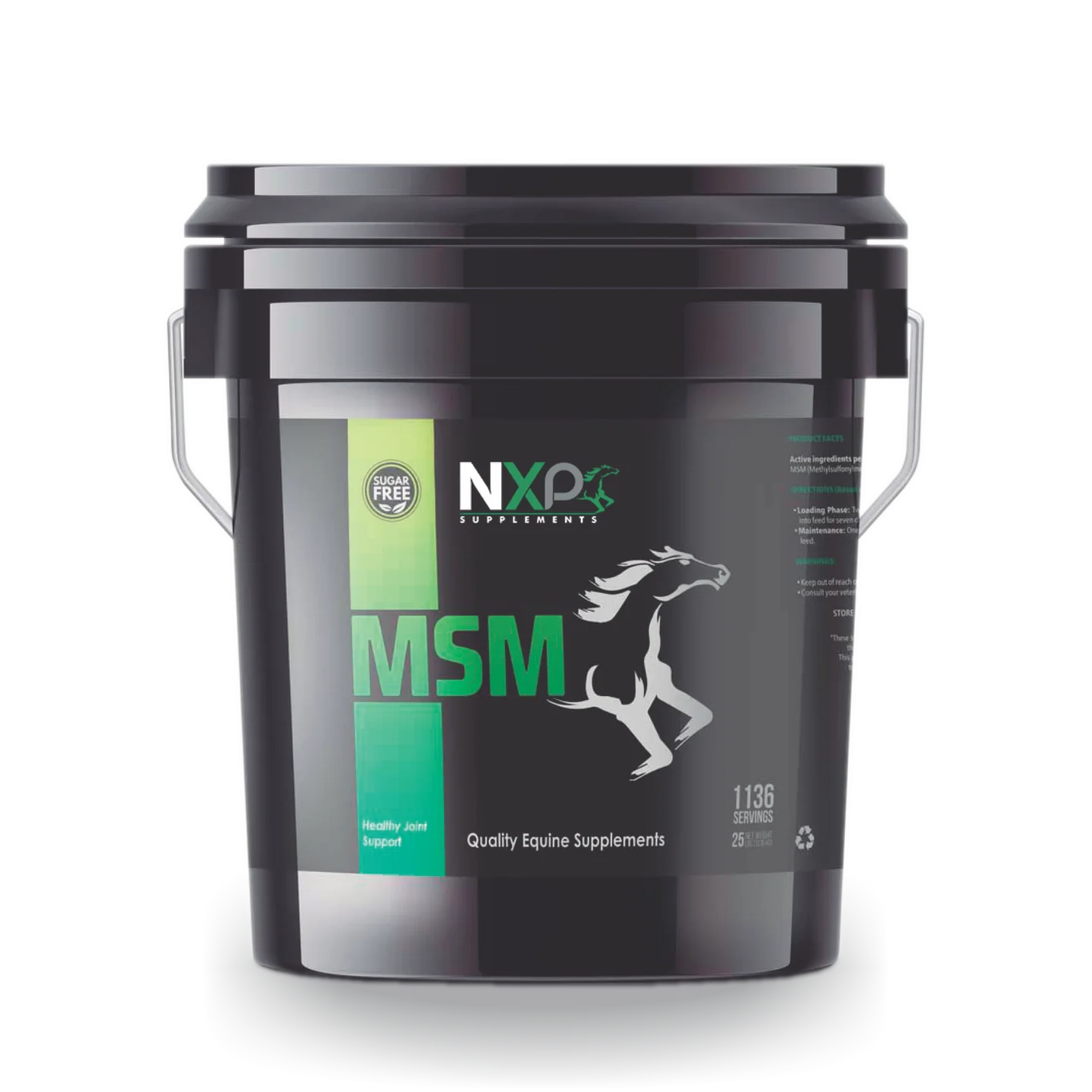 NXP Supplements - MSM (Methylsulfonylmethane) Joint Support Horse Supplement - 25 lb Powder