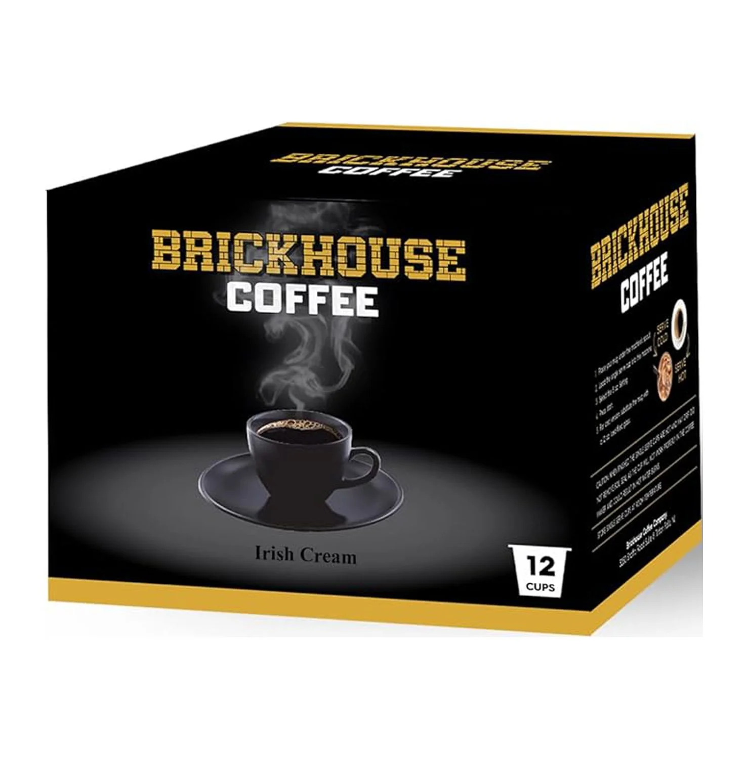 Irish Cream Single Serve Coffee Bundle with Brickhouse and Bailey's, 48 Single Serve Cups
