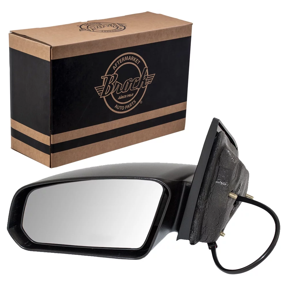 Brock Replacement Driver Power Side Door Mirror Compatible with 2003-2007 Ion Coupe 10363818