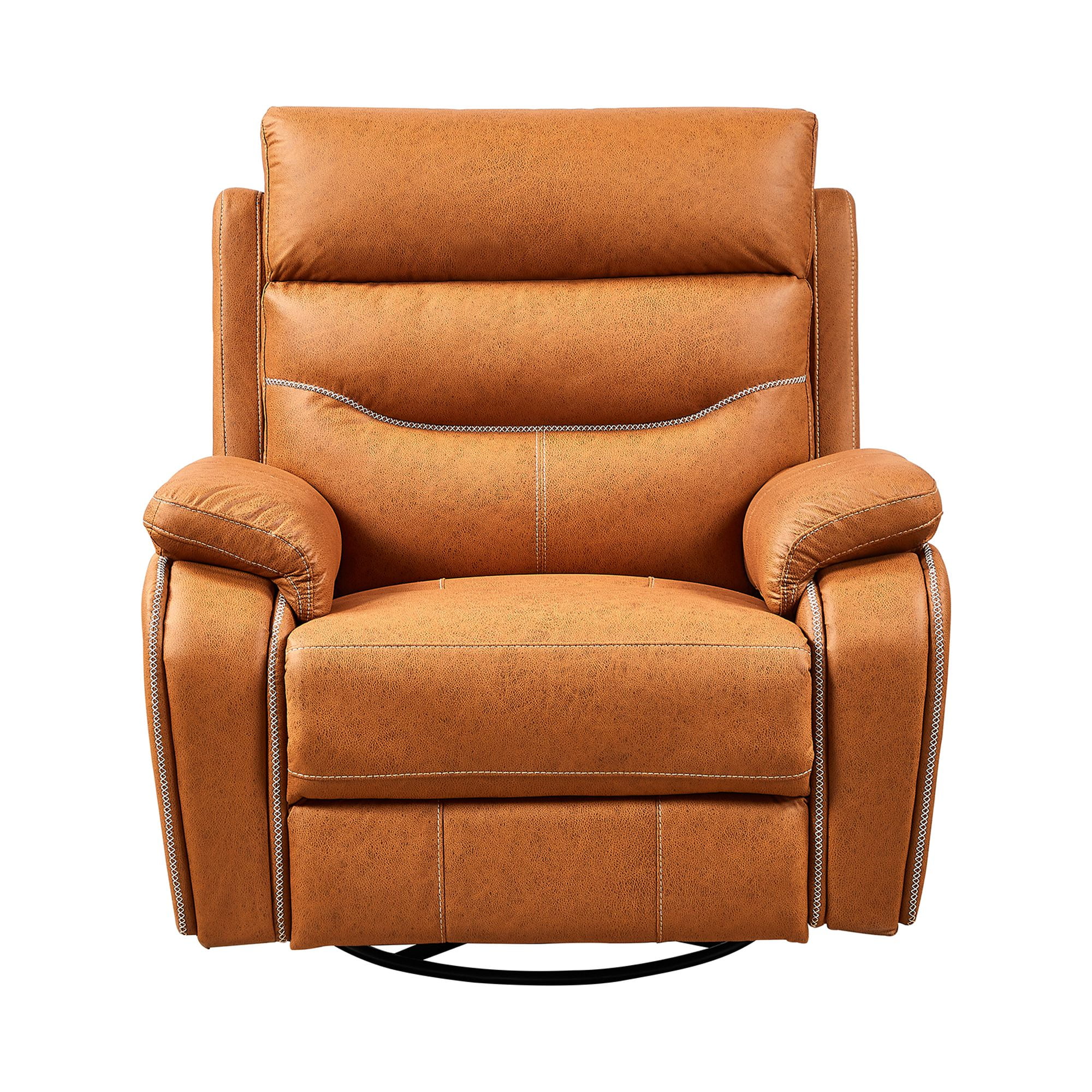 Homiyad Liyasi Dual Okin Motor Rocking and 240 Degree Swivel Single Sofa Seat Recliner Chair Infinite Position ,Head Rest with Power Function