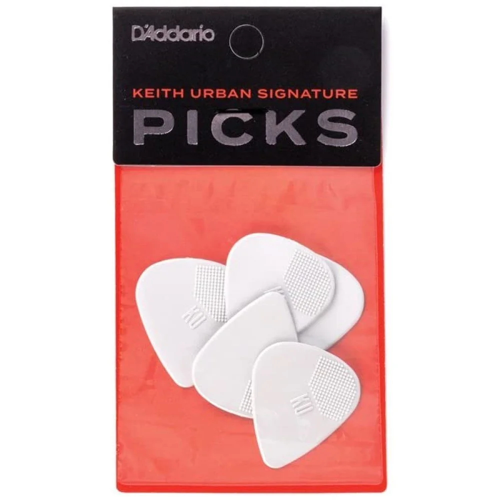 Planet Waves by D'Addario 1UKU6-05 Keith Urban Signature Ultem Guitar Picks-Bone, 5 pack, Heavy