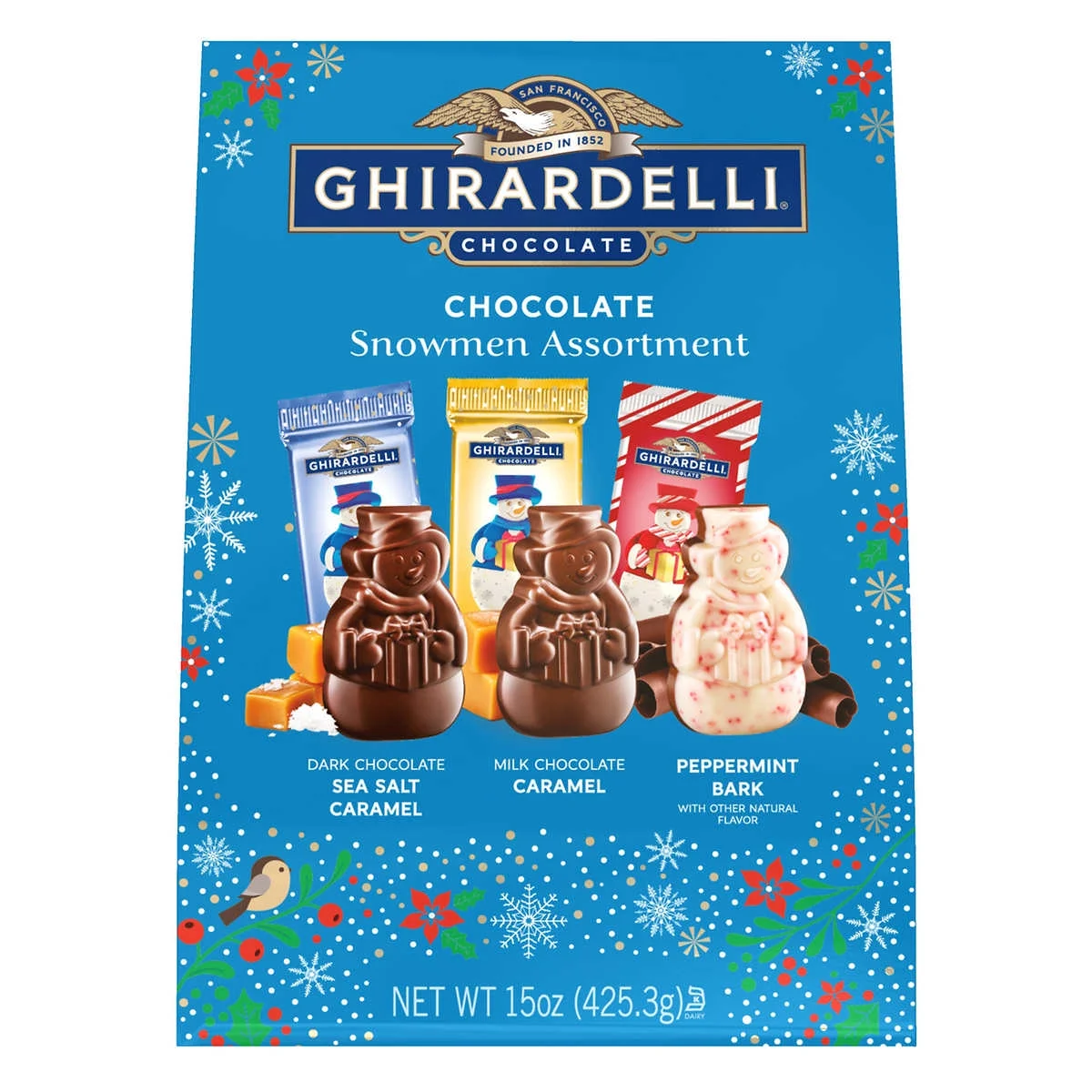 Ghirardelli Chocolate Snowman Assortment, 15 Ounce