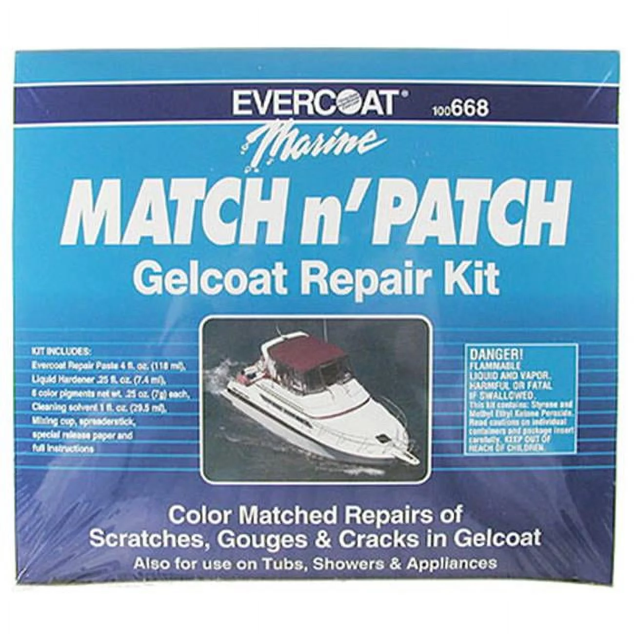 Evercoat  Marine Match N Patch Gelcoat Repair Kit